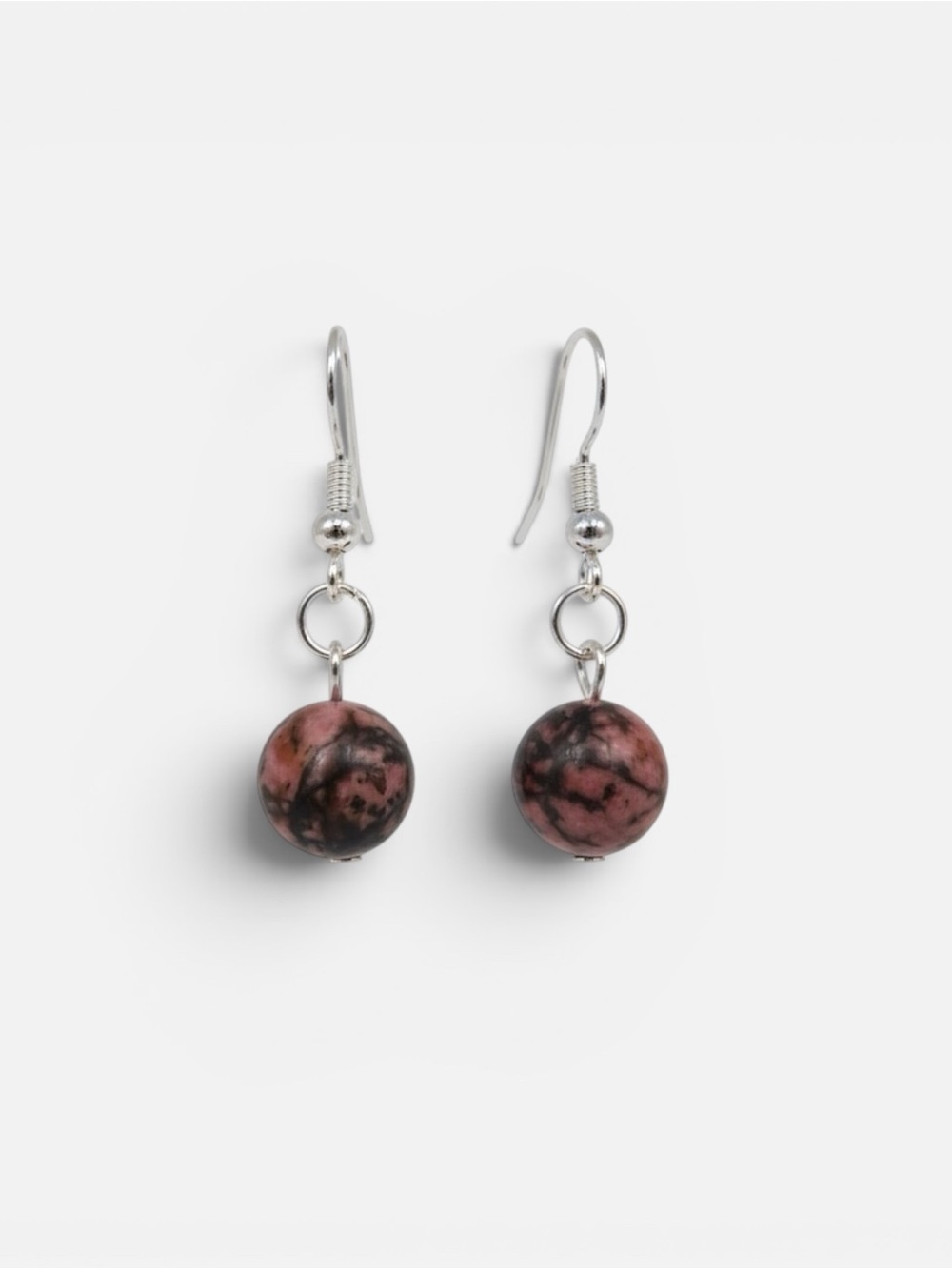 925 RHODONITE BELLE EARRINGS